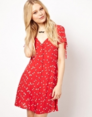 River Island  River Island Bright Tea Dress at Asos