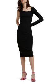 River Island Asymmetrical Long Sleeve Cutout Dress at Nordstrom