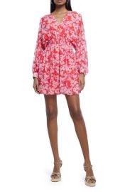 River Island Floral Smocked Long Sleeve Dress at Nordstrom