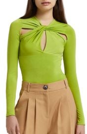 River Island Twist Front Cutout Top at Nordstrom