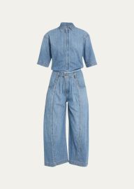 Rivet Utility New Yorker Cropped Jumpsuit at Bergdorf Goodman