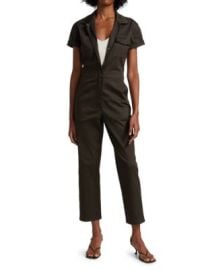 Rivet Utility Stretch Cotton Worker Jumpsuit on SALE at Saks Off 5th