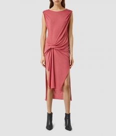 Riviera dress in sorbet pink at All Saints