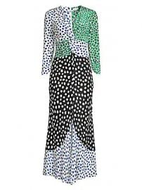 Rixo - Chelsea Dot-Print Midi Dress at Saks Fifth Avenue