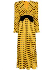 Rixo Elodie Polka Dot Bowtie Dress - Farfetch at Farfetch