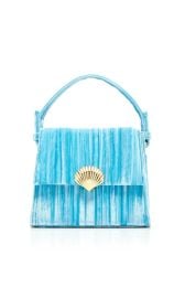 Rixo Jemima Tie Dye Velvet Bag in Blue at Moda Operandi