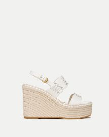 Riya Raffia Wedge Sandal at Veronica Beard