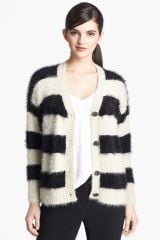 Ro and De Stripe Textured Cardigan at Nordstrom