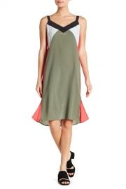 Robbi Silk Colorblock Slip Dress by Equipment at Nordstrom Rack