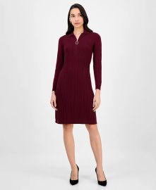 Robbie Bee Women39s Cable-Knit Long-Sleeve Sweater Dress - Macy39s at Macys