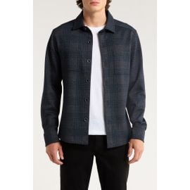Robert Barakett Upton Plaid Double Knit Overshirt at Nordstrom