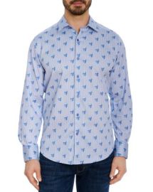 Robert Graham Hockney Cotton Stretch Skull Print Pinstripe Classic Fit Button Down Shirt Bloomingdales at Bloomingdales