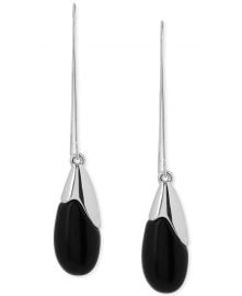 Robert Lee Morris Soho Silver-Tone Semiprecious Bead Drop Earring at Macys