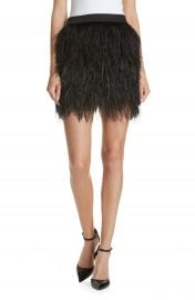 Robert Rodriguez Ostrich Feather Miniskirt   Nordstrom at Nordstrom