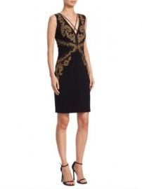 Roberto Cavalli - Beaded V-Neck Dress at Saks Fifth Avenue