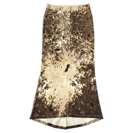 Roberto Cavalli 1999 Horse Print Maxi Skirt at 1st Dibs