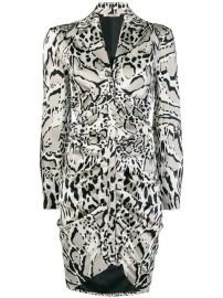 Roberto Cavalli Animal Print Shirt Dress - Farfetch at Farfetch