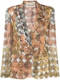 Roberto Cavalli Coin Print Blazer - Farfetch at Farfetch