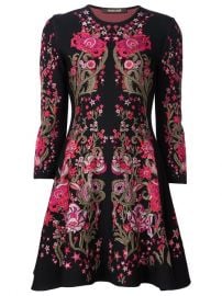 Roberto Cavalli Floral Design Knitted Dress at Farfetch