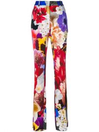 Roberto Cavalli Floral Print Trousers - Farfetch at Farfetch