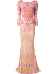 Roberto Cavalli Graphic Print Gown - Spinnaker 101 at Farfetch