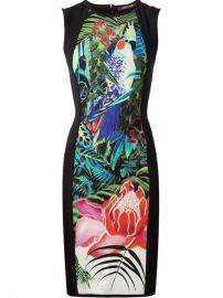 Roberto Cavalli Jungle Print Fitted Dress - Capitol at Farfetch