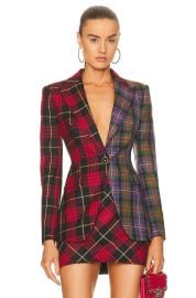 Roberto Cavalli Tartan Wool Jacket at FWRD