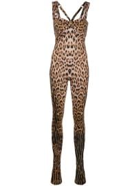 Roberto Cavalli leopard-print Sleeveless Jumpsuit - at Farfetch