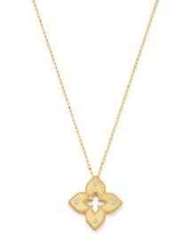 Roberto Coin 18K Yellow Gold Petite Venetian Princess Diamond Pendant Necklace 17 Bloomingdales at Bloomingdales