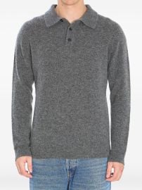 Roberto Collina Cashmere Blend Polo Shirt Grey at Farfetch