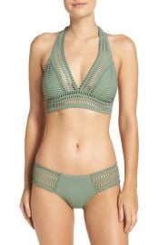 Robin Piccone \'Sophia\' Crochet Halter Bikini Top at Nordstrom