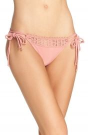 Robin Piccone  Sophia  Tie Side Bikini Bottoms Copper Rose at Nordstrom