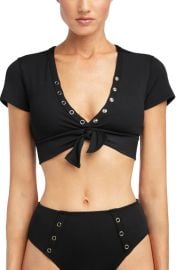 Robin Piccone Amy Crop Bikini Top at Nordstrom