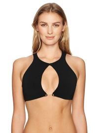 Robin Piccone Women s Luca High Neck Bikini Top Swimsuit at Amazon