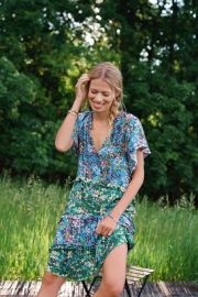 Robin Tiered Mini Dress at Anthropologie