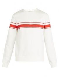 Robin striped crew neck cotton sweatshirt at Matches