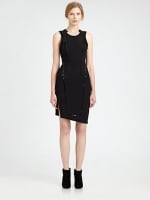 Robins black dress by Helmut Lang at Saks Fifth Avenue