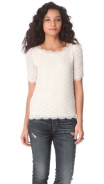 Robin's white lace blouse on HIMYM at Shopbop