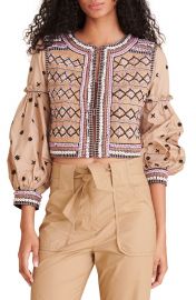 Rocci Beaded Embroidered Cotton Jacket at Nordstrom