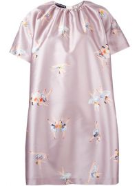 Rochas Ballerina Print Shift Dress at Farfetch