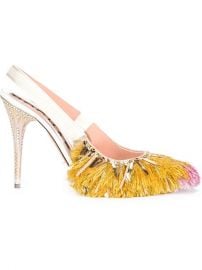 Rochas Fringed Sling Back Pumps  - Laboratoria at Farfetch