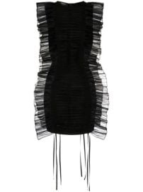 Rochas ruffle-trim Mini Dress - at Farfetch