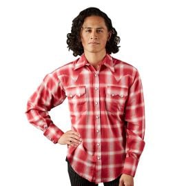 Rockmount Men39s Red amp White Shadow Plaid Western Shirt at Rockmount