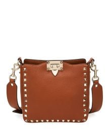 Rockstud Small Vitello Leather Hobo Bag at Bergdorf Goodman