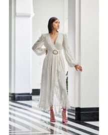 Rococo Sand Belted Fil Coupeacute Long Wrap Dress   Bloomingdales at Bloomingdales