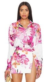 Rococo Sand Shirt In White Pink at Revolve