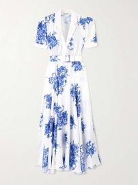 Rodarte Floral Silk Twill Shirtdress at Net a Porter