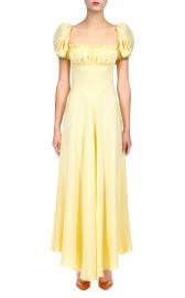 Rodarte Gathered Silk Crepe Maxi Dress at Moda Operandi