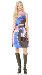 Rodarte Tie Dye Silk Belted Dress at Shopbop