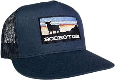 Rodeo Time Sunset Navy Meshback at Mens Clothing store at Amazon